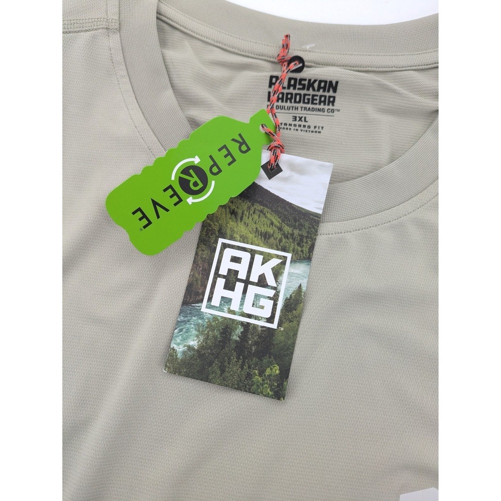 Alaskan Hardgear AKHG Duluth Trading Co Stream Shirt Size 3XL Beige UPF 50 NWT - Picture 3 of 10